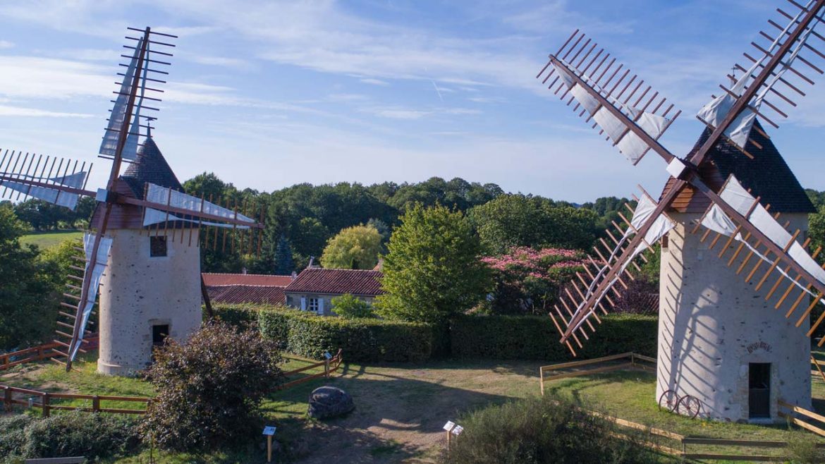 Les moulins du Terrier Marteau vue du haut