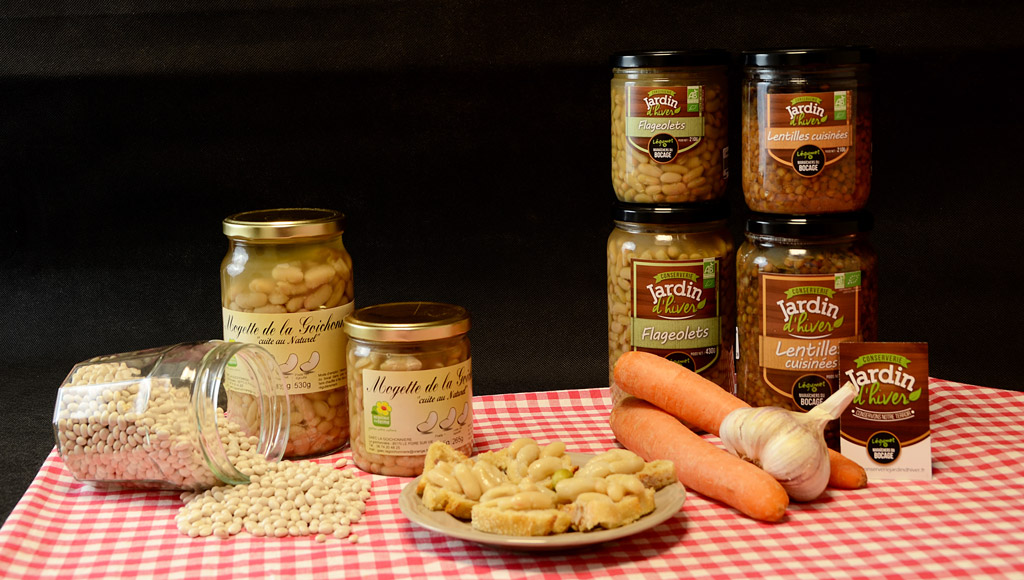 Conserves de légumes et mogette