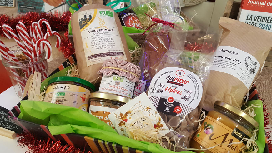 Paniers garnis pour Noël à l'Office de Tourisme